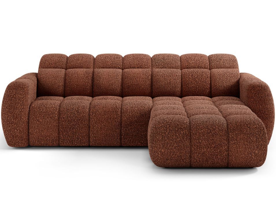 Canapé d’angle convertible 4 places tissu FENKA 288 cm – Assise électrique & têtières réglables - Photo n°1