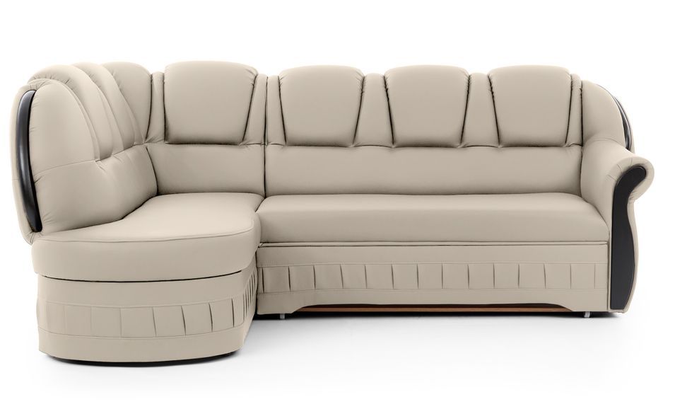 Canapé d'angle convertible avec rangement en simili cuir MAJESTE - 243 cm - Photo n°1