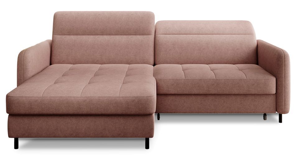 Canapé d’angle convertible KUNDER en tissu avec coffre de rangement – 228 cm - Photo n°1