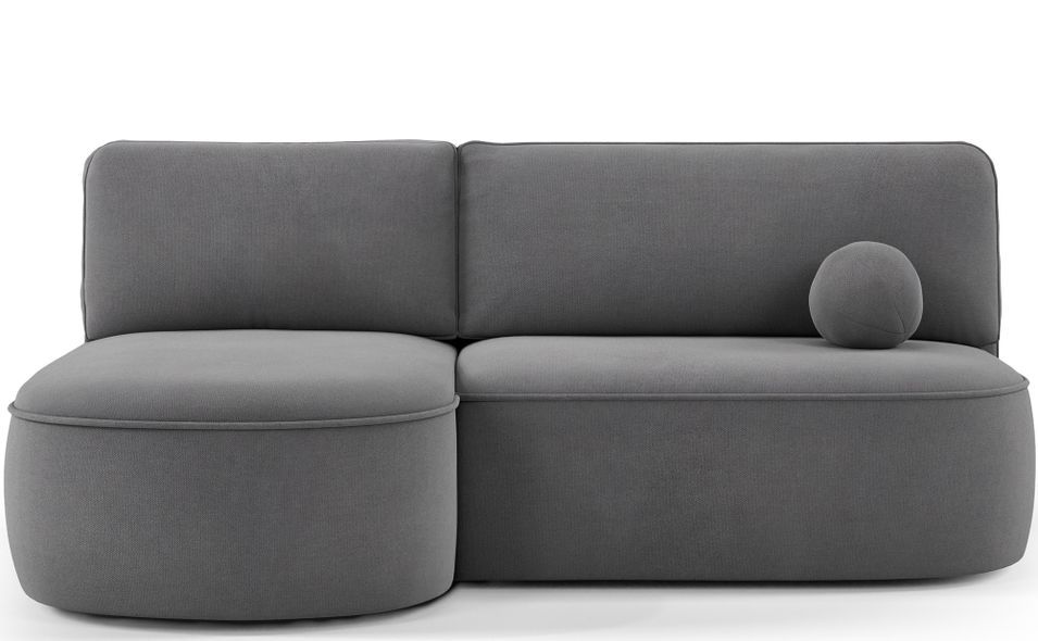 Canapé d’angle convertible VERNA en tissu – 220 cm - Photo n°1