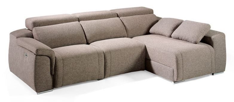 Canapé d'angle droit convertible tissu beige Kanawa - Photo n°1