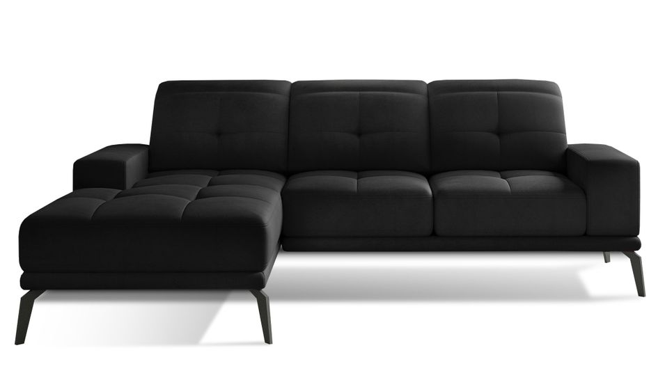 Canapé d’angle en velours TORPILLE – Confort et élégance au quotidien - Photo n°1