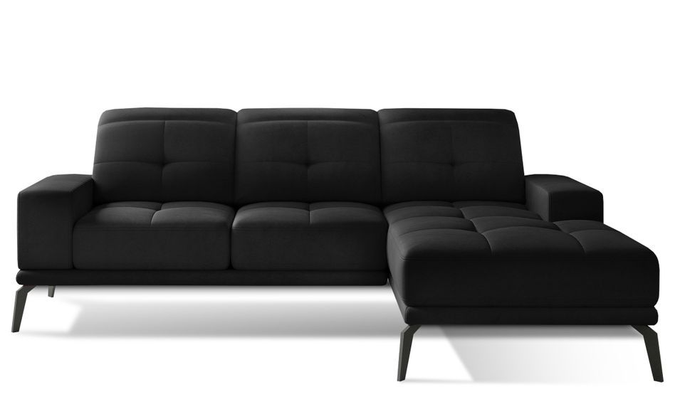 Canapé d’angle en velours TORPILLE – Confort et élégance au quotidien - Photo n°1