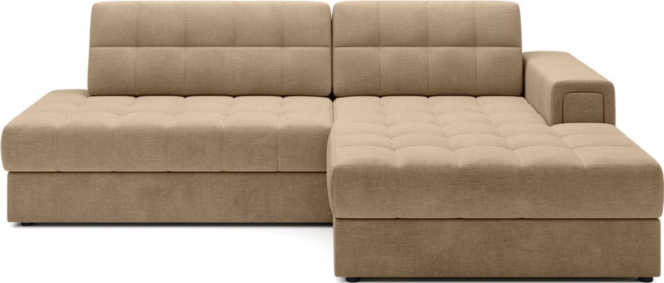 Canapé d'angle KELLY velours - Rangement et convertible - Photo n°1