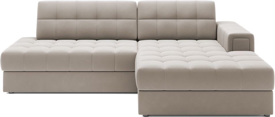 Canapé d'angle KELLY velours - Rangement et convertible - Photo n°1