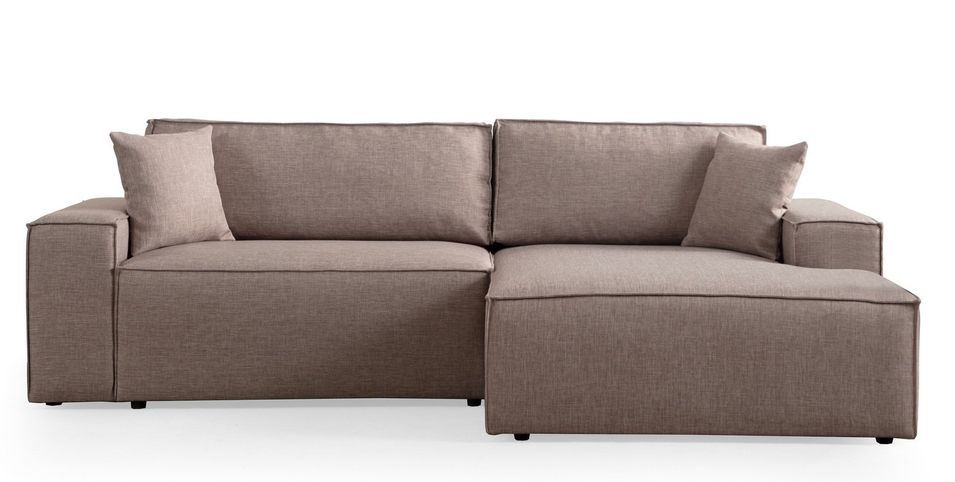 Canapé d'angle moderne convertible avec rangement Morea 260 cm - Photo n°1