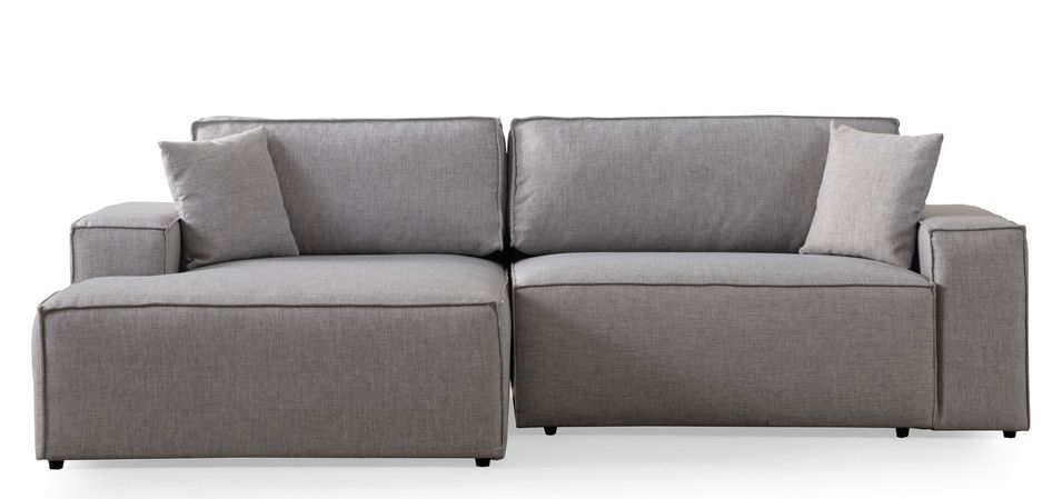 Canapé d'angle moderne convertible avec rangement Morea 260 cm - Photo n°1