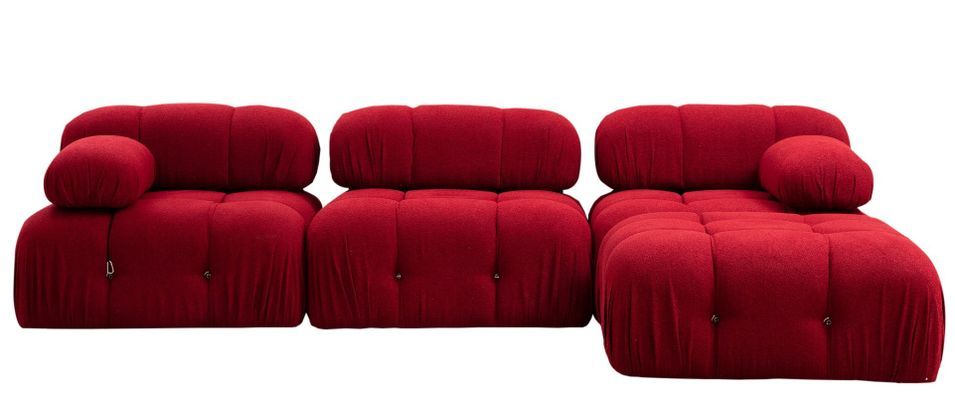 Canapé d’angle modulable BUBBLE en tissu – 288 cm - Photo n°1