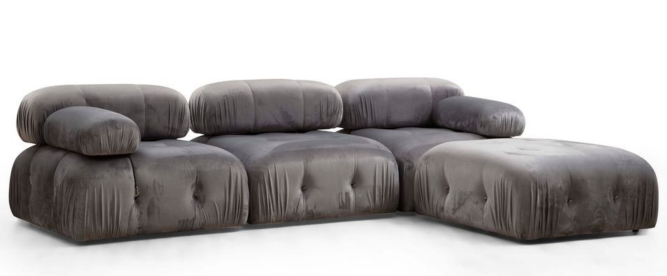 Canapé d’angle modulable BUBBLE en tissu – 288 cm - Photo n°1