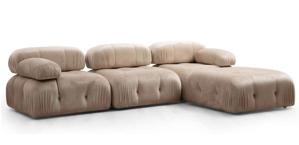 Canapé d’angle modulable BUBBLE en tissu – 288 cm - Photo n°1