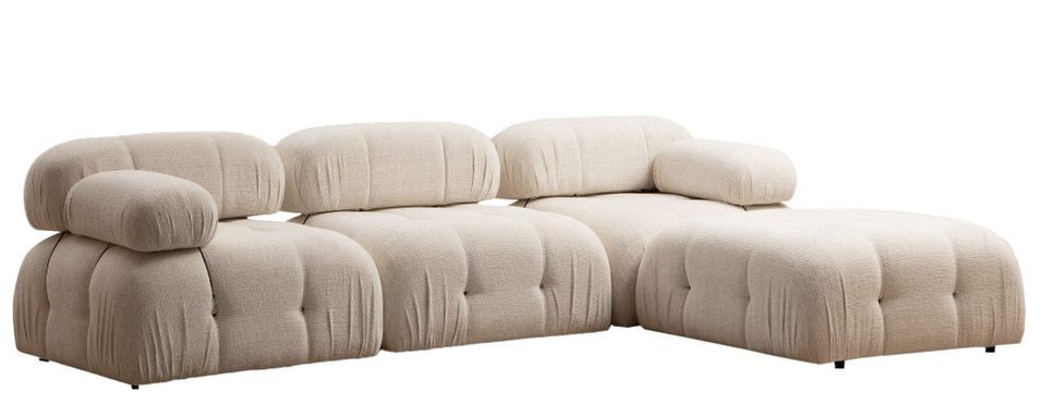 Canapé d’angle modulable BUBBLE en tissu – 288 cm - Photo n°1