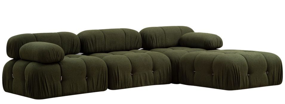 Canapé d'angle modulable tissu Bubble - Photo n°1