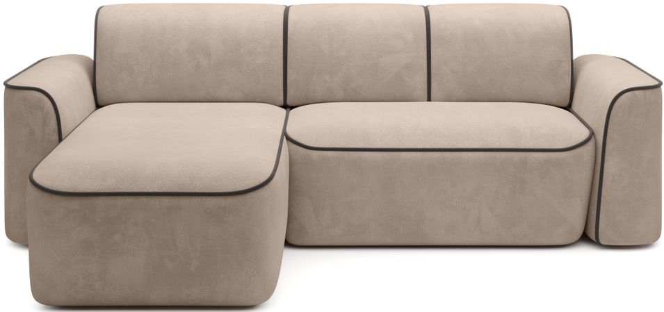 Canapé d’angle relax électrique DUMAS en tissu – 287 cm - Photo n°1