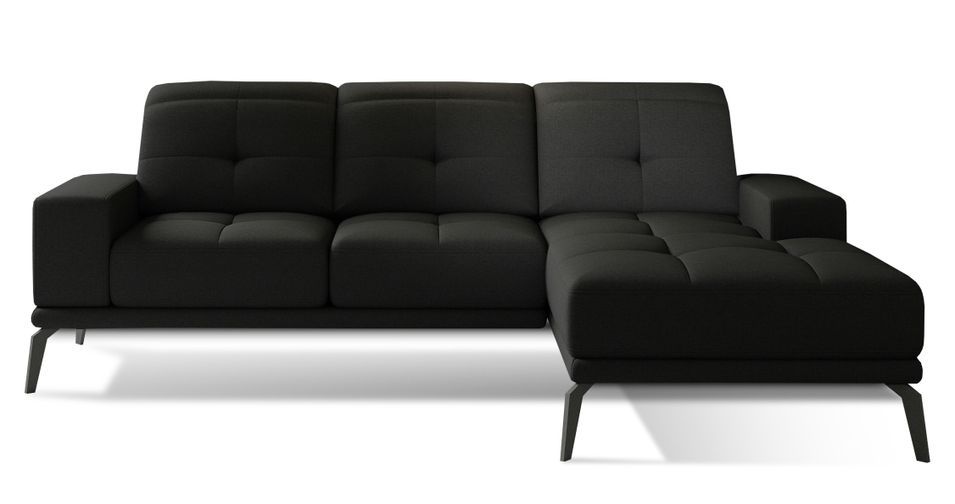 Canapé d’angle TORPILLE en tissu – 265 cm - Photo n°1