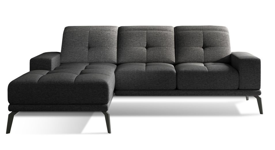 Canapé d’angle TORPILLE en tissu – 265 cm - Photo n°1
