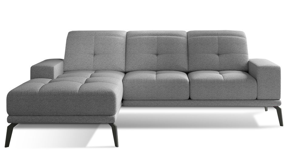 Canapé d’angle TORPILLE en tissu – 265 cm - Photo n°1