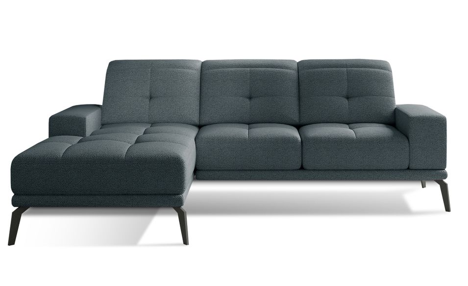 Canapé d’angle TORPILLE en tissu – 265 cm - Photo n°1