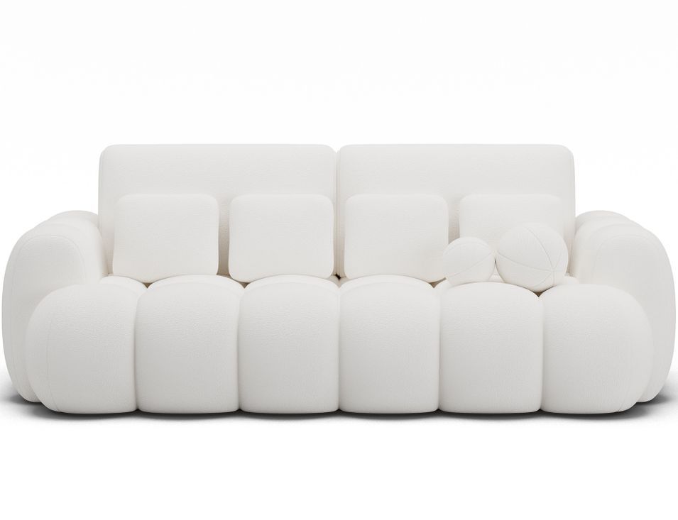 Canapé design convertible 3 places tissu COCOON 256 cm – Le confort moderne au service de votre quotidien - Photo n°1