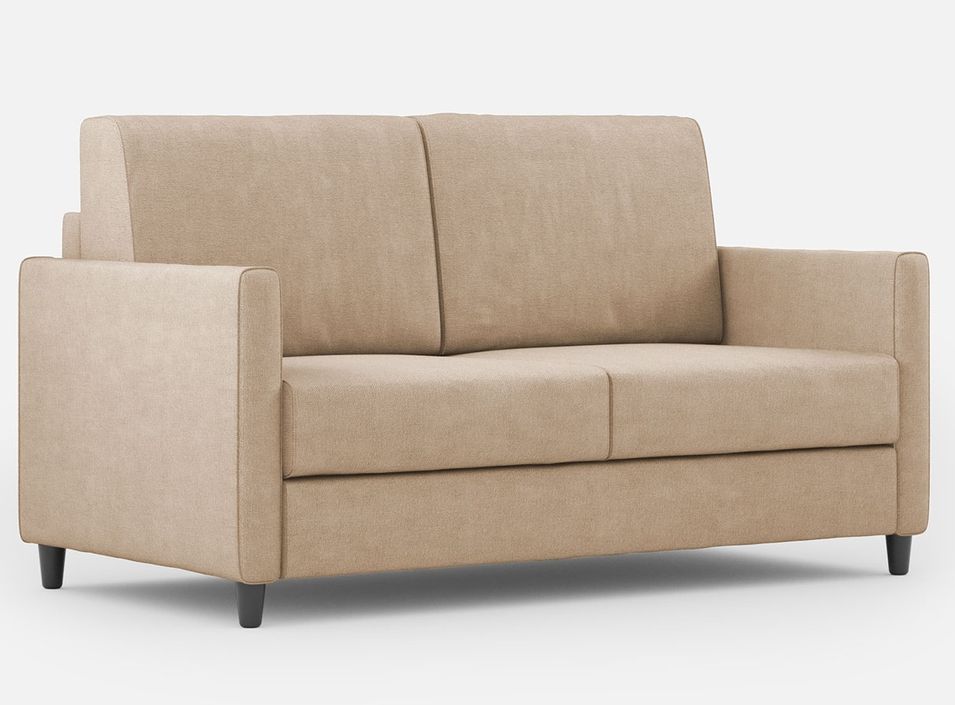 Canapé droit moderne italien tissu beige Korane - 3 tailles - Photo n°1