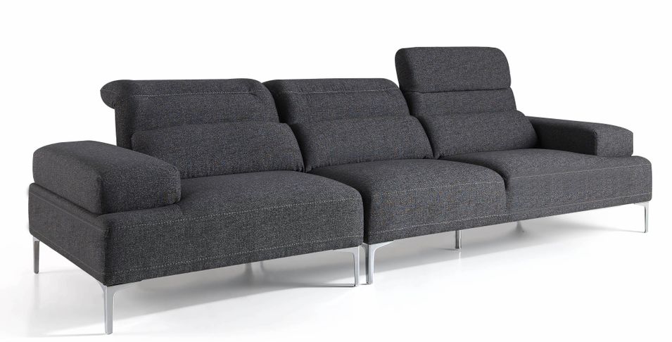 Canapé moderne 4 place Tissu Lords - Photo n°1