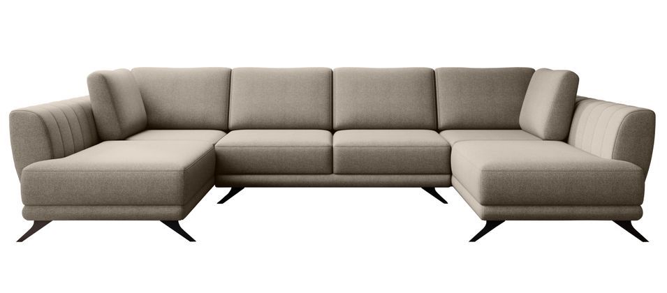 Canapé panoramique convertible LARGOS en tissu – 362 cm - Photo n°1