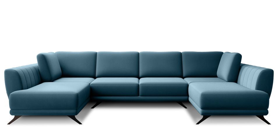 Canapé panoramique convertible LARGOS en tissu – 362 cm - Photo n°1