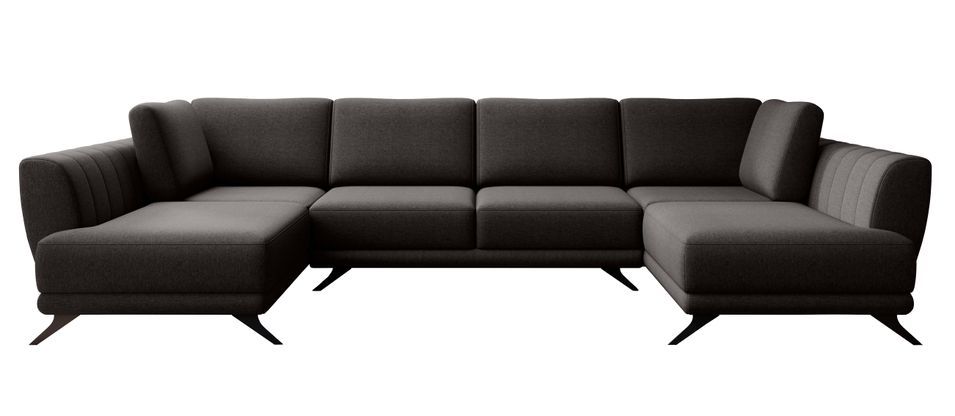 Canapé panoramique convertible LARGOS en tissu – 362 cm - Photo n°1