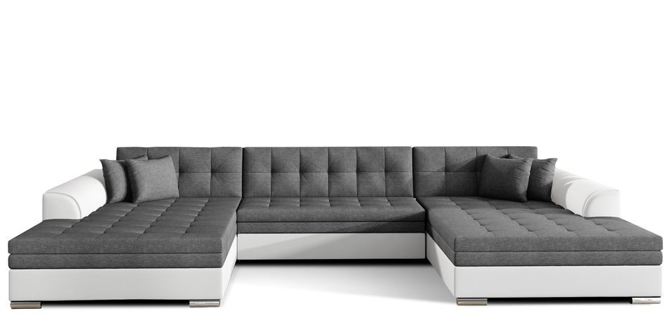 Canapé panoramique convertible VIRA en bi-matiére - Photo n°1