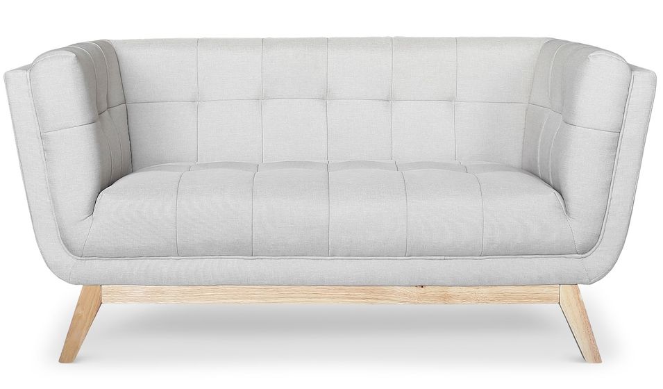 Canapé Scandinave 2 places Tissu gris Koza - Photo n°1