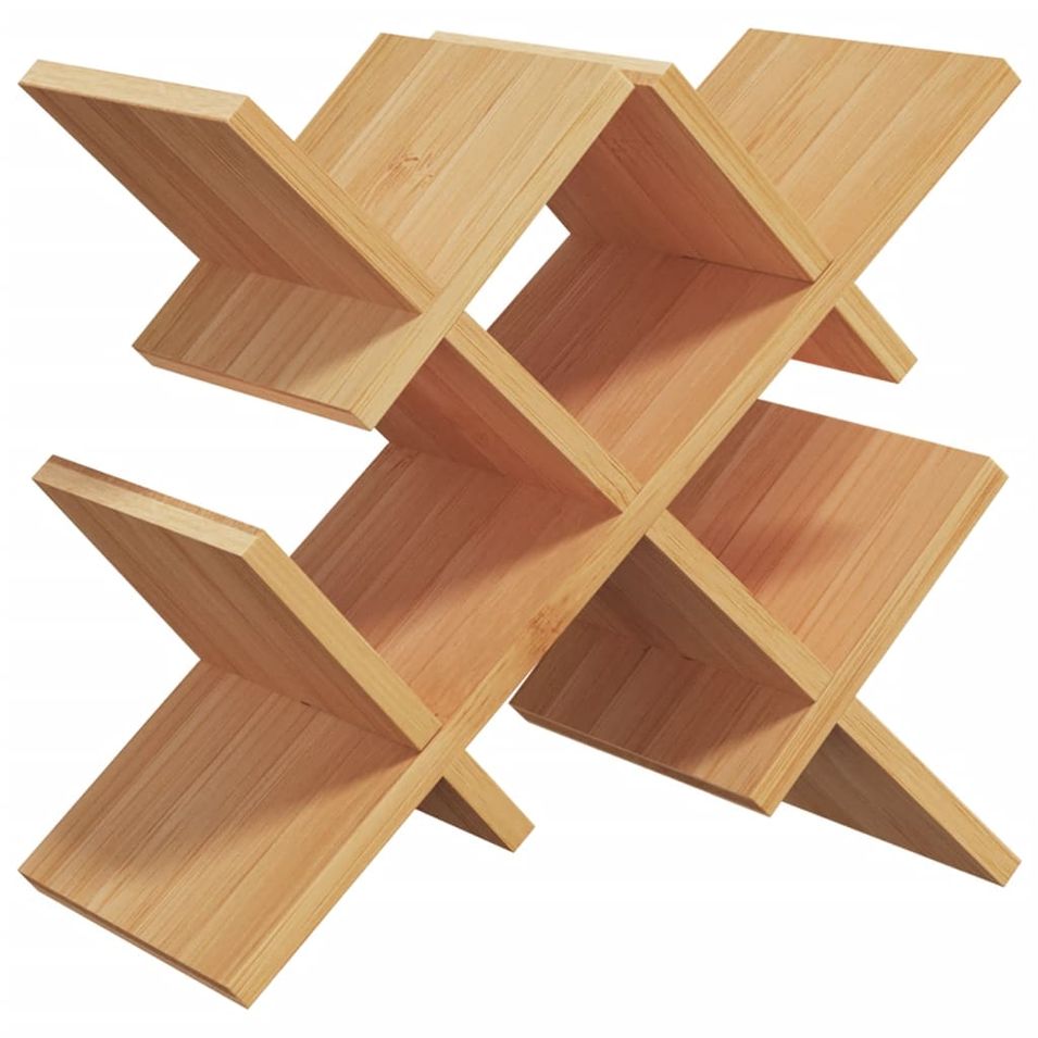 Casier à vin pour 5 bouteilles 41x15x25 cm bambou - Photo n°1