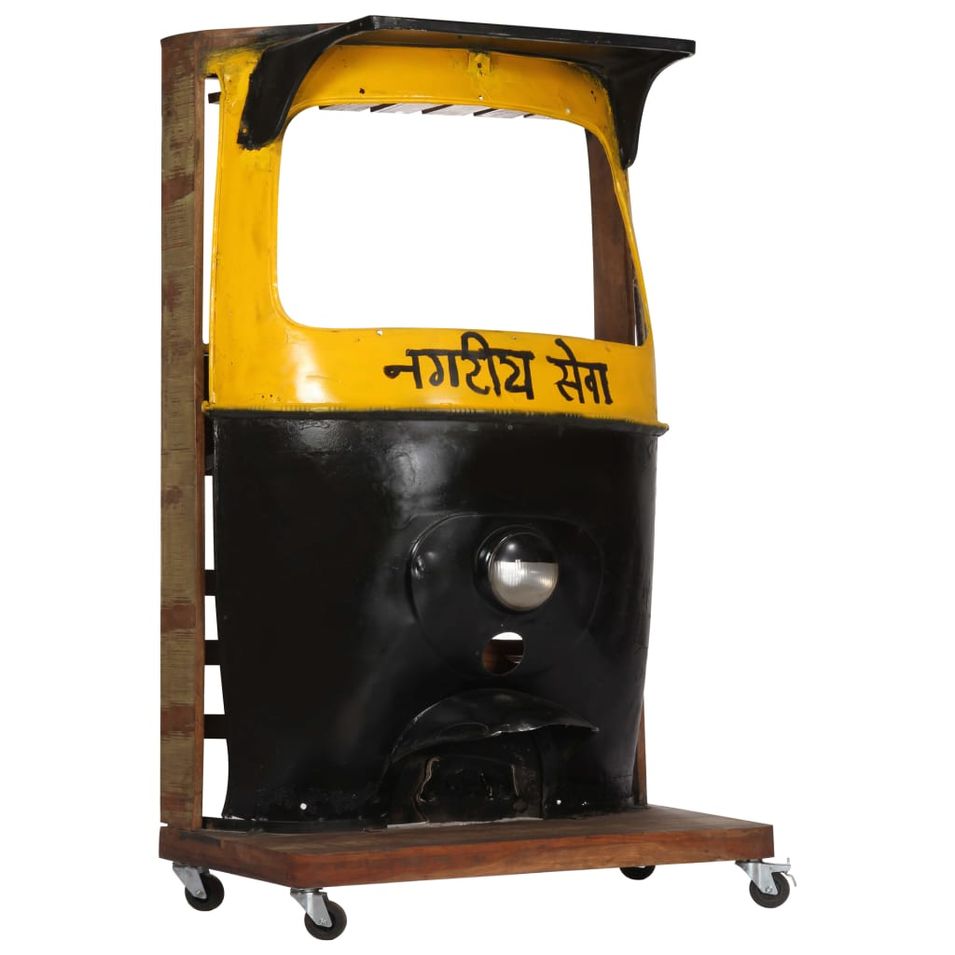 Casier à vin pousse-pousse 100x60x172 cm Bois de récupération - Photo n°1