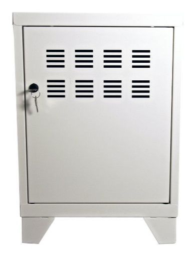 Casier de rangement en métal H 57.5 cm Pikaro 1 porte 1 étagère - Design pratique et moderne - Photo n°1