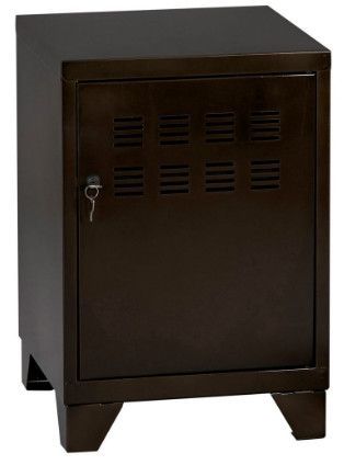 Casier de rangement en métal H 75 cm Pikaro 1 porte 1 étagère - Fonctionnalité et élégance - Photo n°1