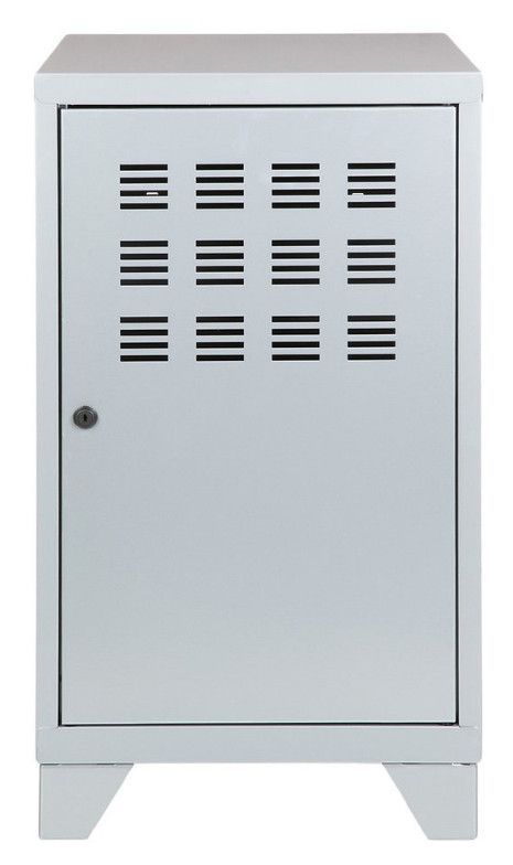 Casier de rangement en métal H 75 cm Pikaro 1 porte 1 étagère - Fonctionnalité et élégance - Photo n°1