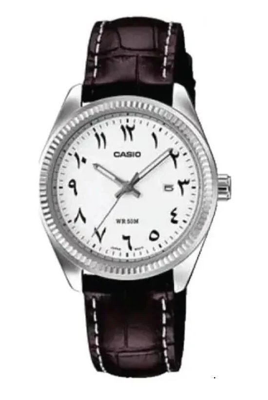 Casio Collection Lady Date - Leather, White LTP-1302L-7B3VDF - Photo n°1