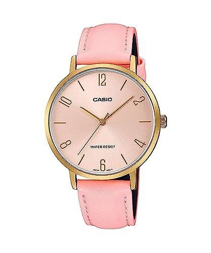 Casio Collection Minimal Gold, Leather - Pink LTP-VT01GL-4BUDF - Photo n°1