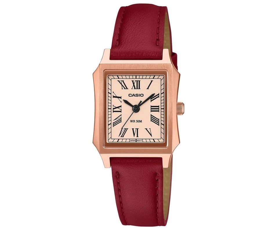 Casio Collection Tank - Leather, Rose Gold LTP-B190RGL-4BVER - Photo n°1