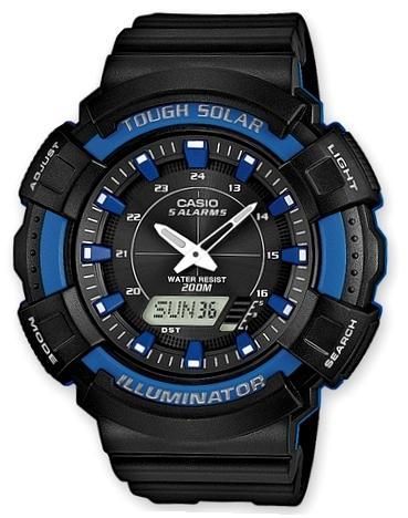 Casio G-shock Ad-s800wh-2a2vef Shock & Magnetic Resistant Resin Case & Strap Tough Solar Auto Led World Time 54 Daily Alarms Snooze Alarm Hourly Time Signal Countdown Timer Full Auto-calendar Wr - Photo n°1