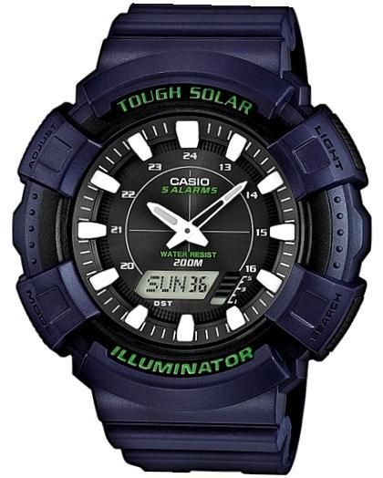 Casio G-shock Ad-s800wh-2avef Shock & Magnetic Resistant Resin Case & Strap Tough Solar Auto Led World Time 54 Daily Alarms Snooze Alarm Hourly Time Signal Countdown Timer Full Auto-calendar Wr 2 - Photo n°1