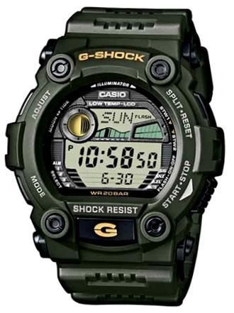 Casio G-shock g-7900-3dr Classic Digital Sport Shock & Magnetic Resistant Resin Case & Strap. Illuminator Flash Alert Moon Date 29 Time Zones Countdown Timer Auto Calendar Wr 200 Mt **original Bo - Photo n°1