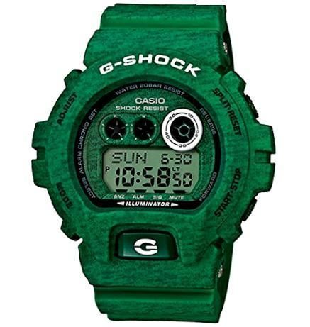 Casio G-shock Gd-x6900ht-1er Green Chrono. Resin Case & Strap. Super Auto Led. Yacht Timer. 3 Alarms. Snooze. Automatic Calendar. Wr 200 Mt **original Box** GD-X6900HT-3ER - Photo n°1