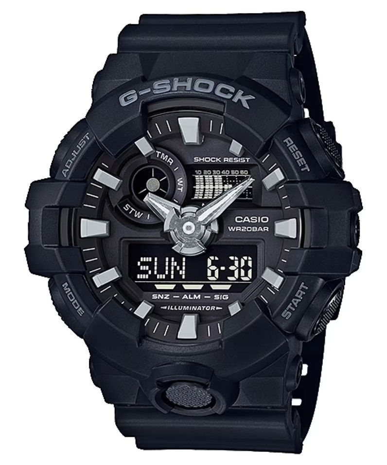 Casio G-shock Oversized Full Black GA-700-1BDR - Photo n°1