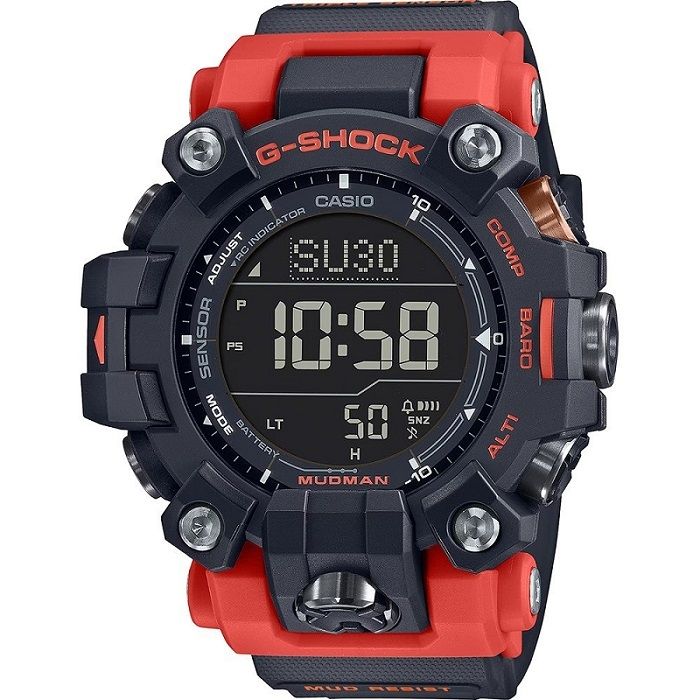 Casio Master Of G-shock Mudman Black/red GW-9500-1A4ER - Photo n°1