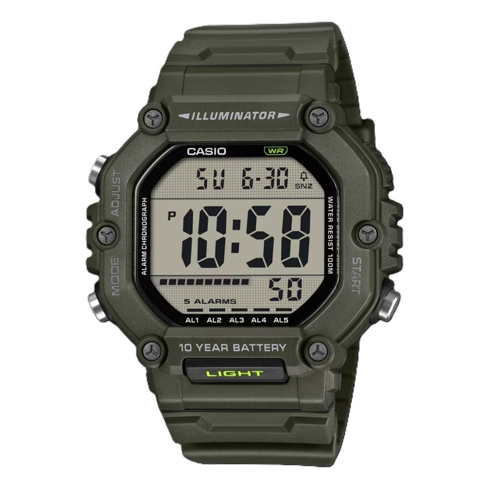 Casio Sport Collection Oversize 10 Years Battery - Green AE-1600HX-3AVEF - Photo n°1