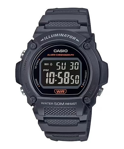 Casio Timeless Collection Sport- Illuminator, Wr 50m, Alarm, Chronograph W-219H-8BVCF - Photo n°1