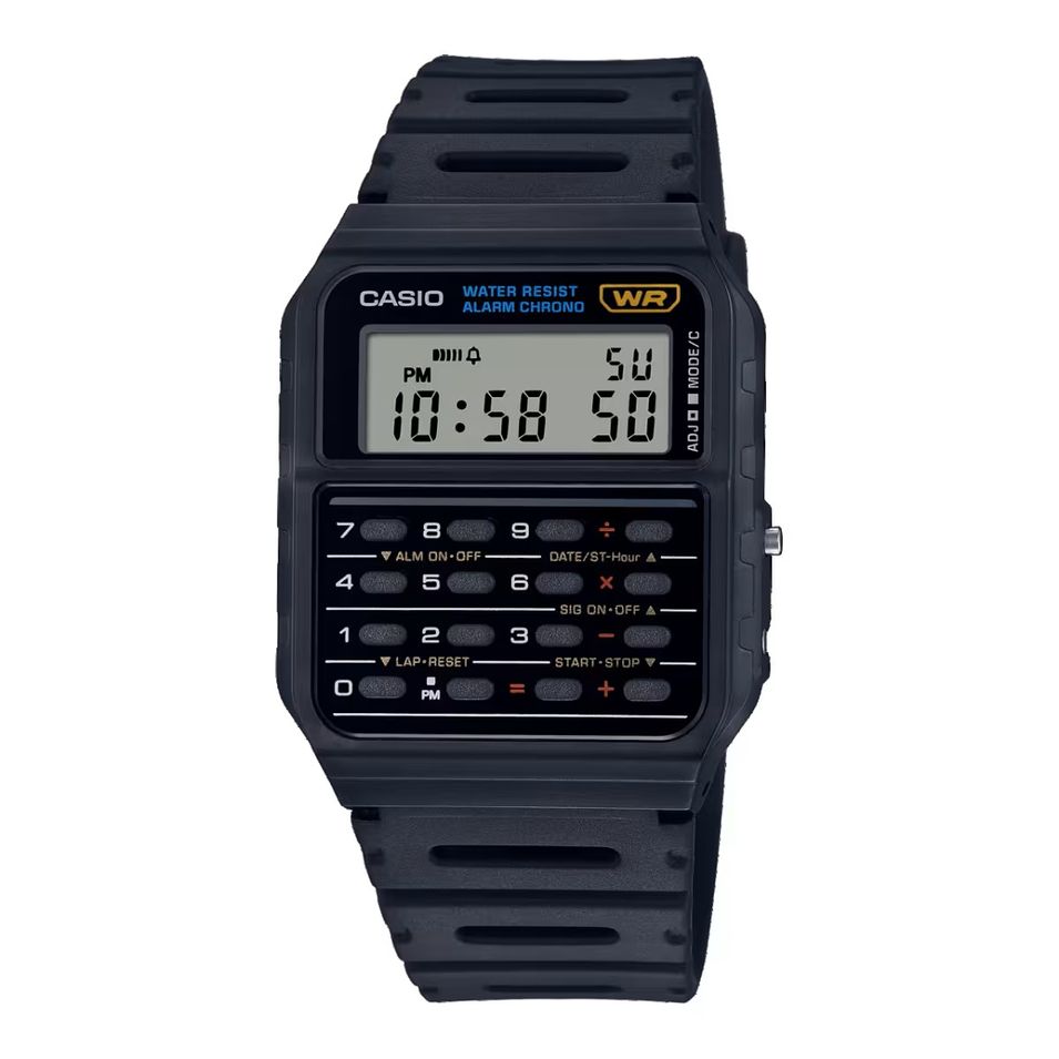 Casio Vintage Calculator Edgy Collection - Black CA-53W-1ER - Photo n°1