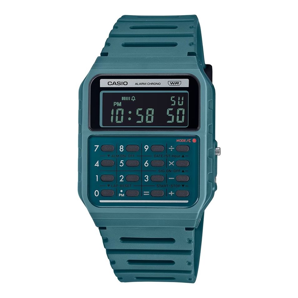 Casio Vintage Calculator Edgy Collection - Forest Green CA-53WB-3BEF - Photo n°1