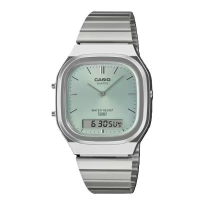Casio Vintage Edgy Rounded Square - Blue AQ-240E-2AEF - Photo n°1