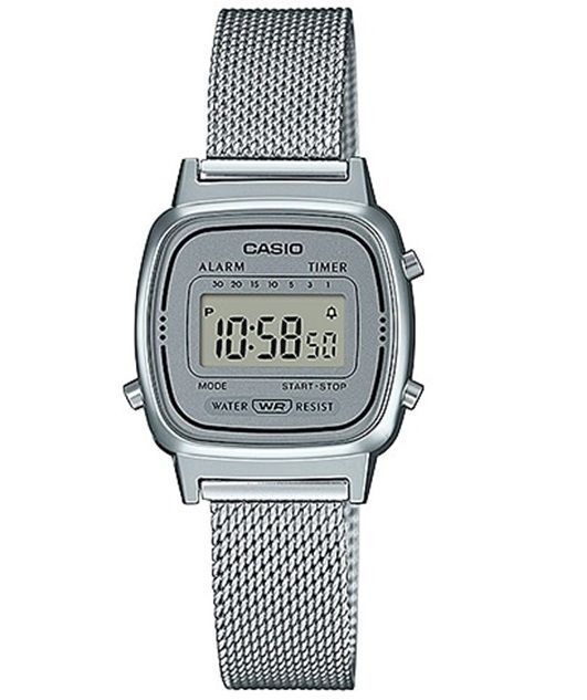 Casio Vintage Gent Silver Mesh LA-670WEM-7DF - Photo n°1