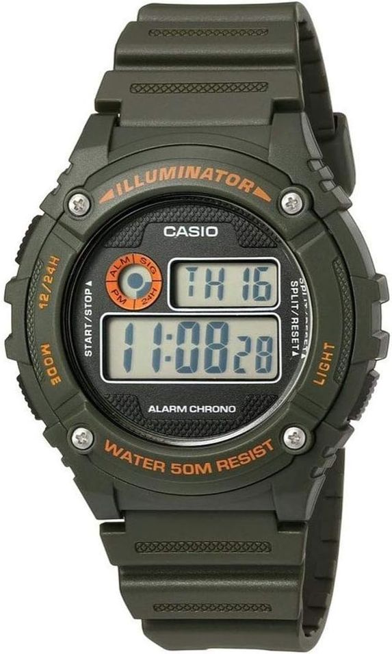 Casio Vintage Illuminator Green W-216H-3BVDF - Photo n°1